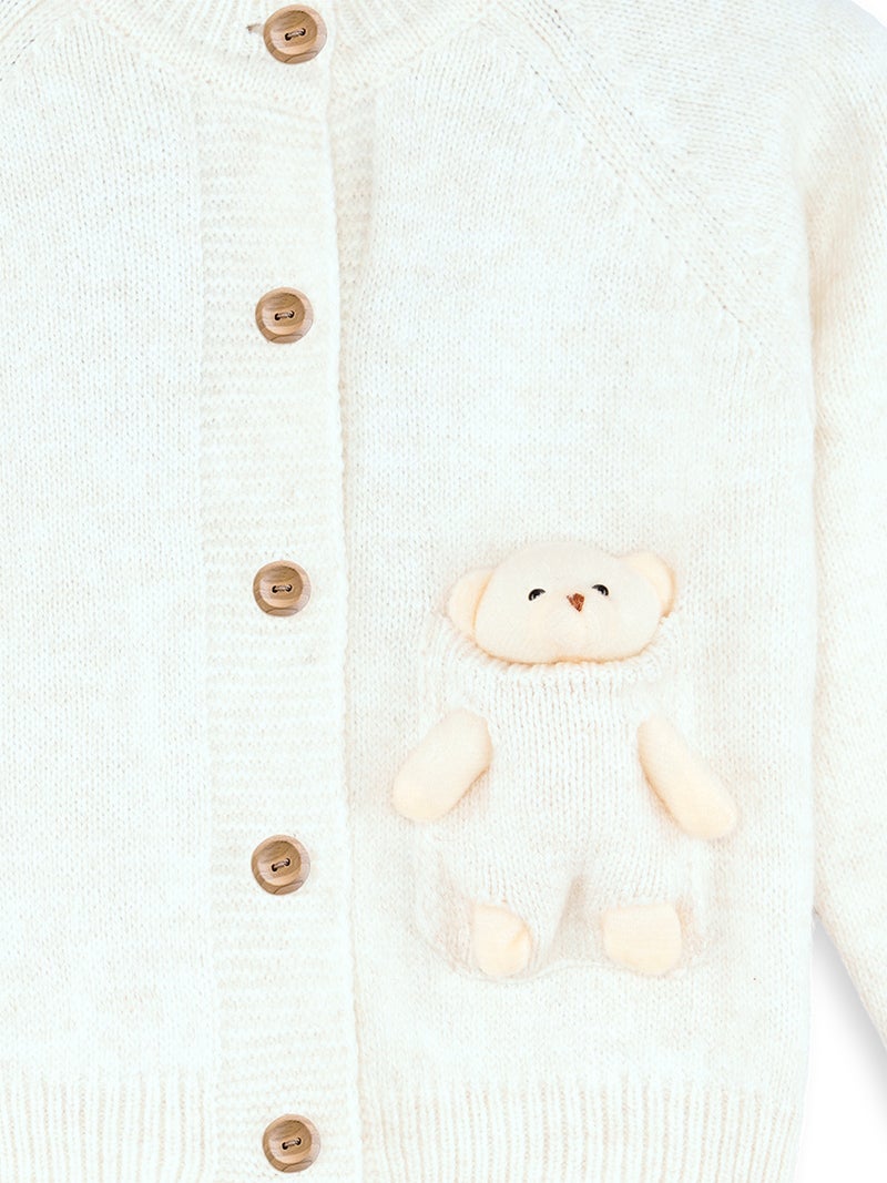 Denokids Girl Button Up Cardigan with Toy - Image 5